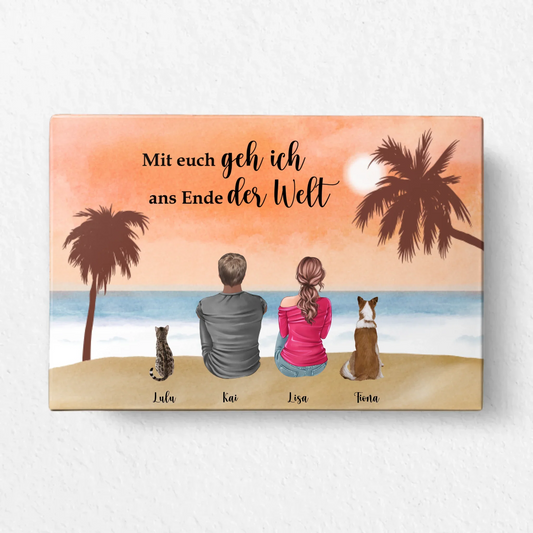 Sommer am Strand - Individuelle Leinwand