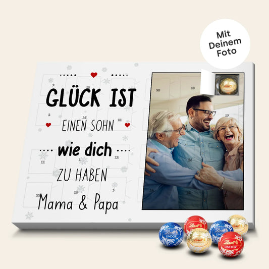 Personalisierter Lindor Adventskalender "Sohn"